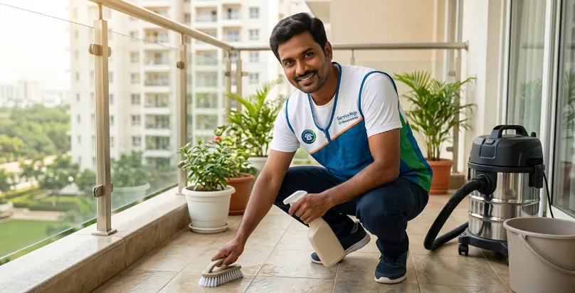 Balcony Deep Cleaning Service
