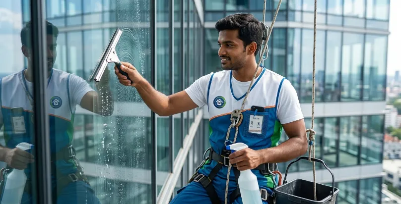 Commercial Facade Glass Cleaning