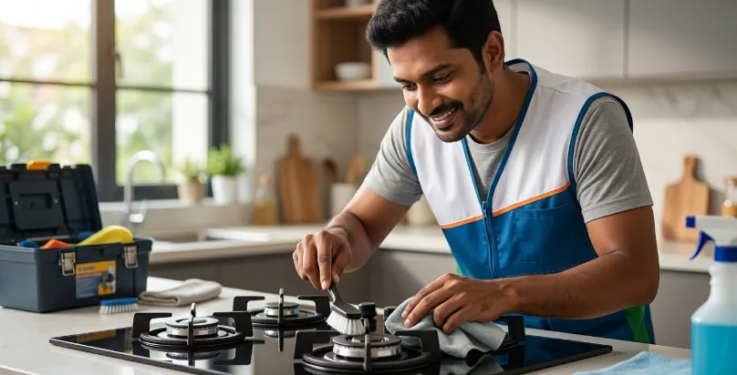 Gas Stove Cleaning