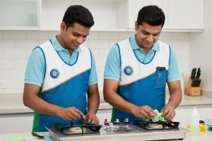 Gas stove steam service